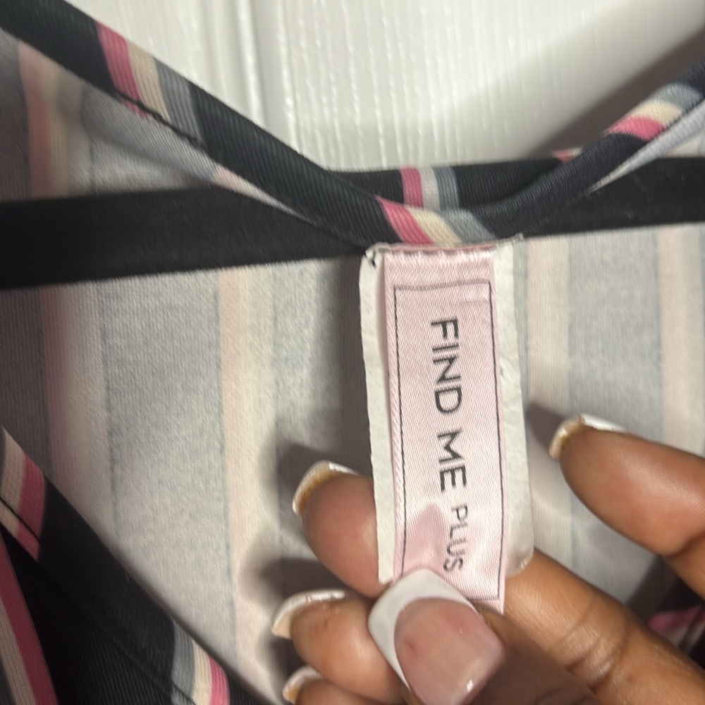 Striped Babydoll Blouse - Picture 7 of 9